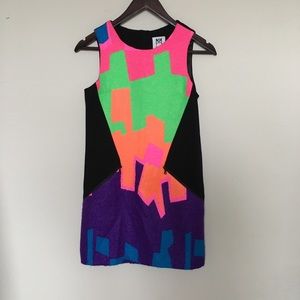 Milly Minis multicolor abstract dress size 14 kids